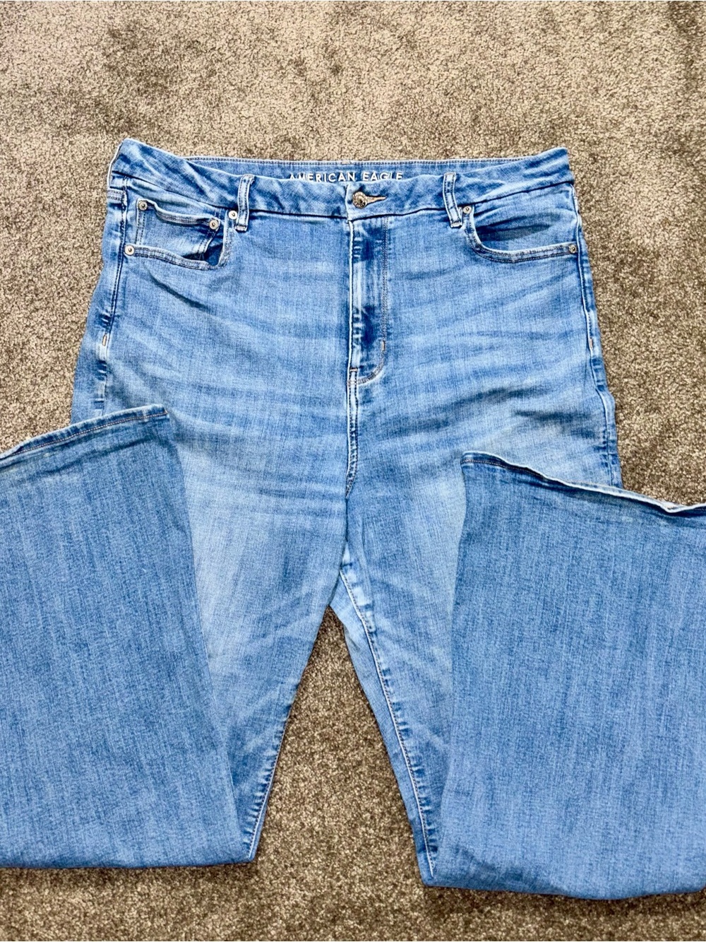 American Eagle Outfitters Women’s Light Blue Flare Jeans